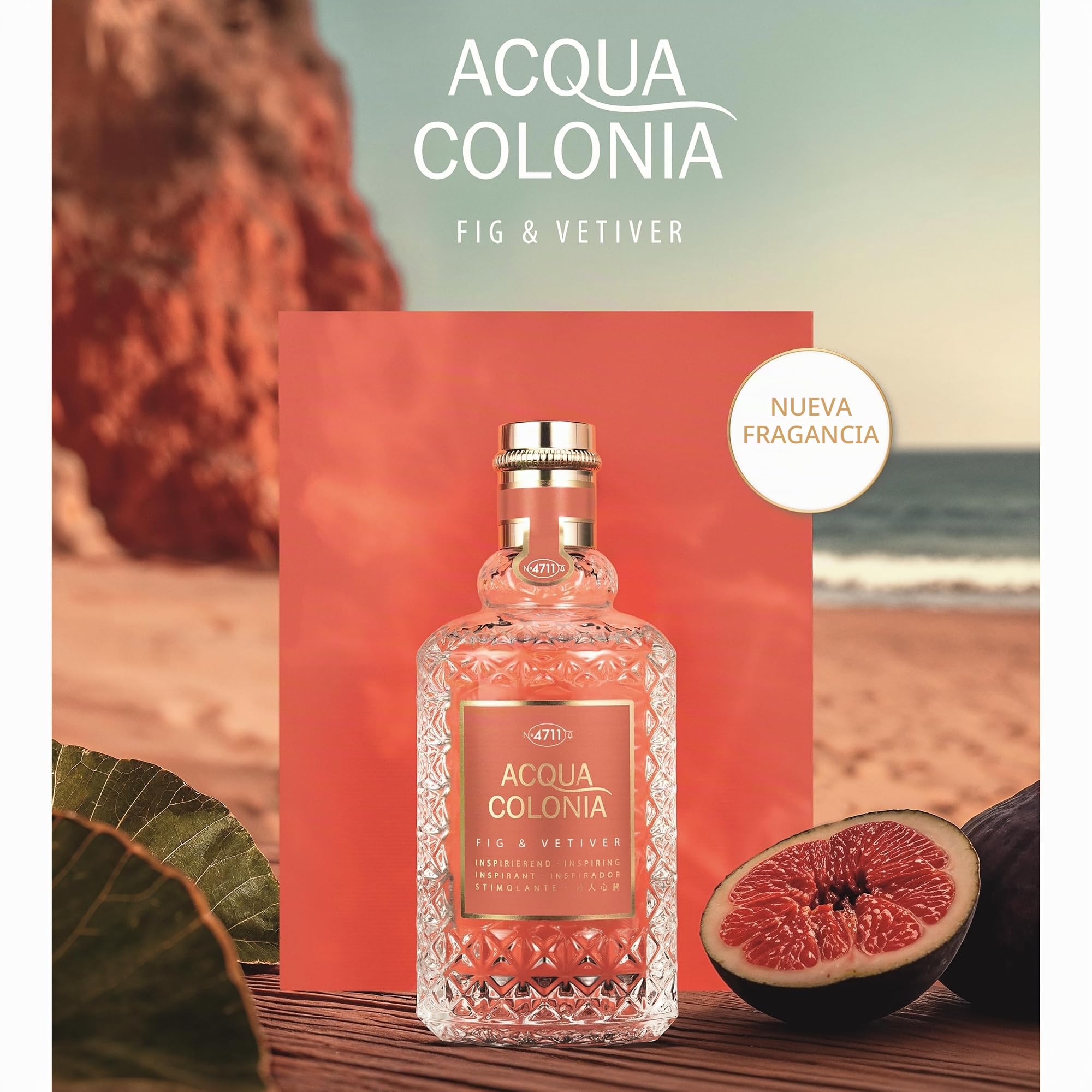 4711 Acqua Colonia® Fig & Vetiver | Eau de Cologne: envolvente - bienestar para los sentidos | Natural Spray de 50 ml