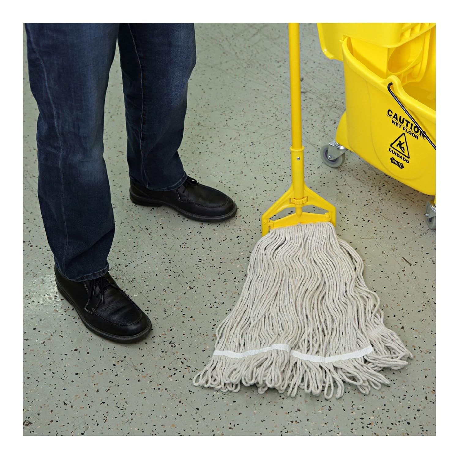 Boardwalk Pro Loop Web/Tailband Wet Mop Head, Cotton, 12/Carton