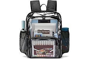 Spacious, Scholarly, See-Through Backpack for School