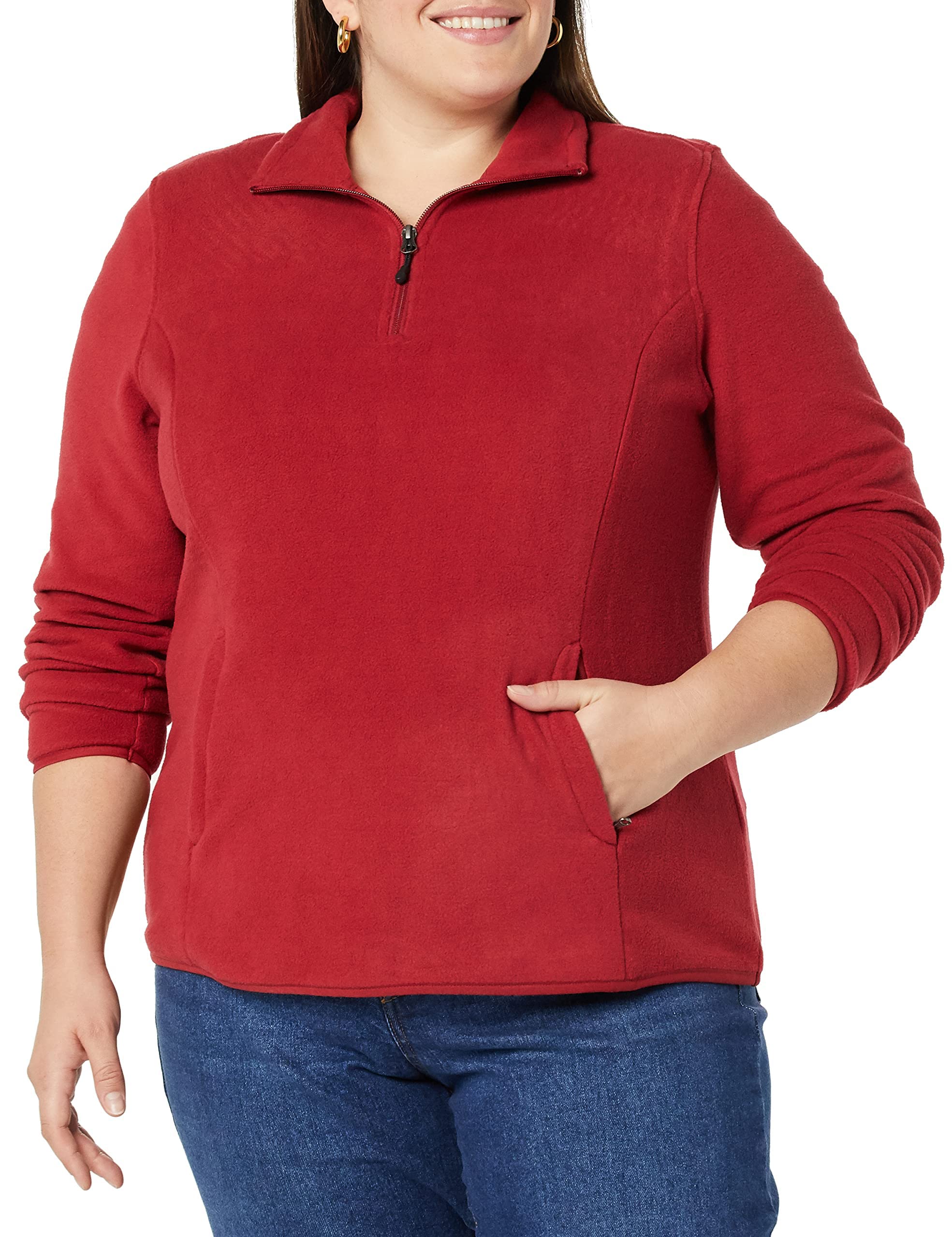 Amazon Essentials Giacca Invernale Modello Pullover con Zip Corta A Maniche Lunghe con vestibilità Classica (Taglie Forti Disponibili) Donna