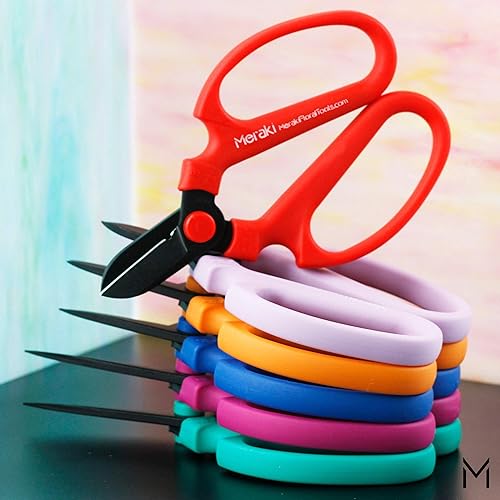 Juego de 6 tijeras de flores de acero al carbono