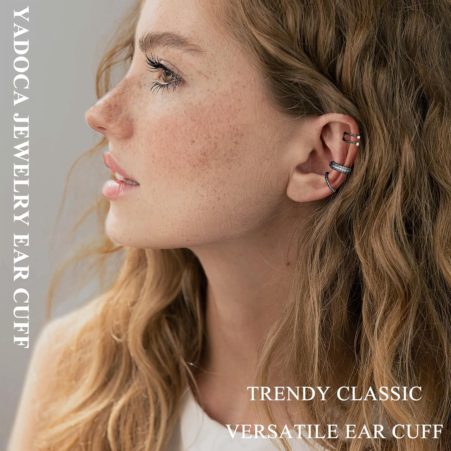 Ear Cuffs Non Piercing Earrings for Women Trendy Lightweight 14K Gold Plated Clip On Fake Earrings Non Pierced Cartilage Ear Cuff Jewelry Set - Image 2