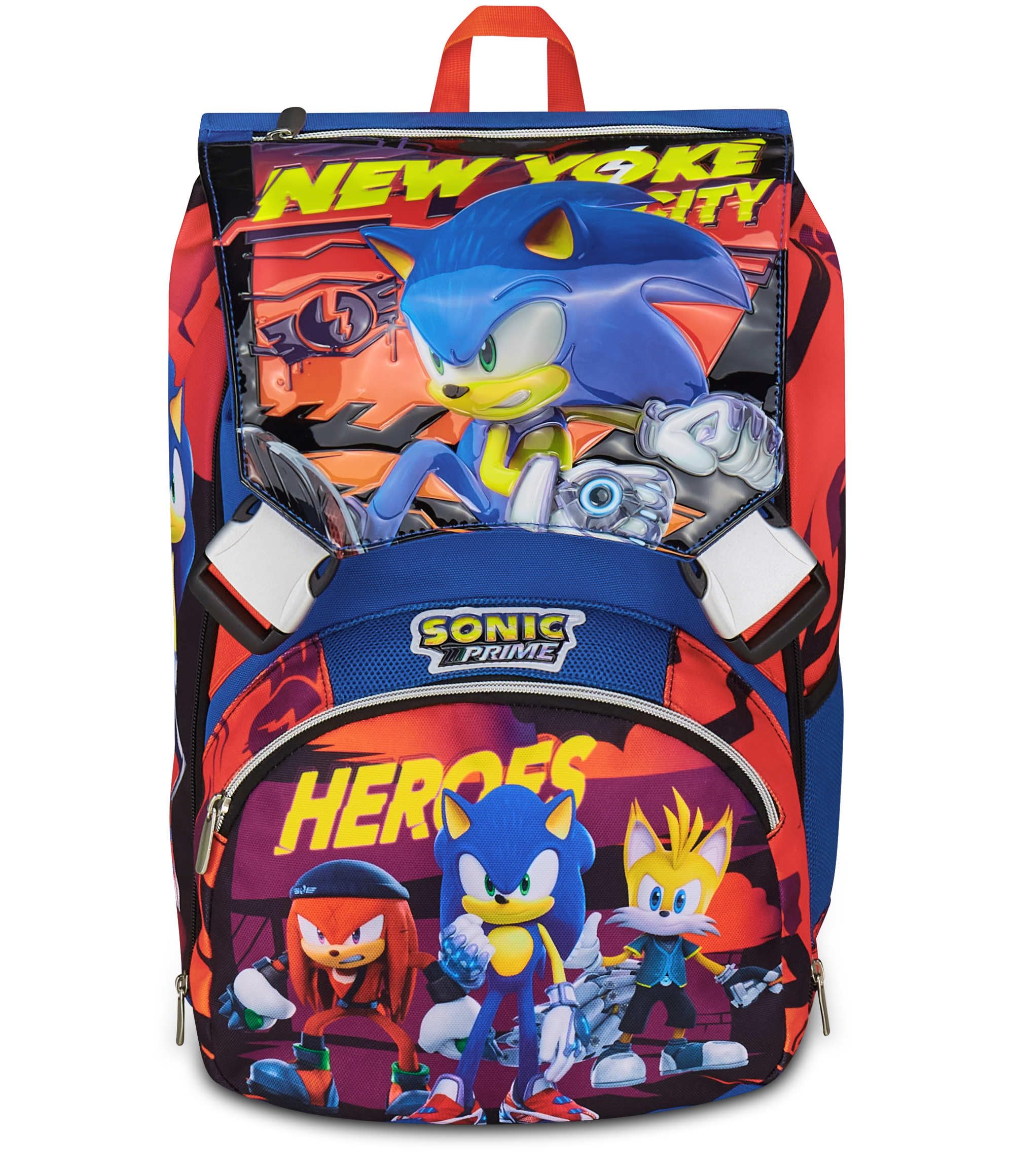 Seven Sonic Zaino Doppio Scomparto Estensibile, Blu, Maxi Capienza, Schienale Preformato, Bambino, Scuola Elementare