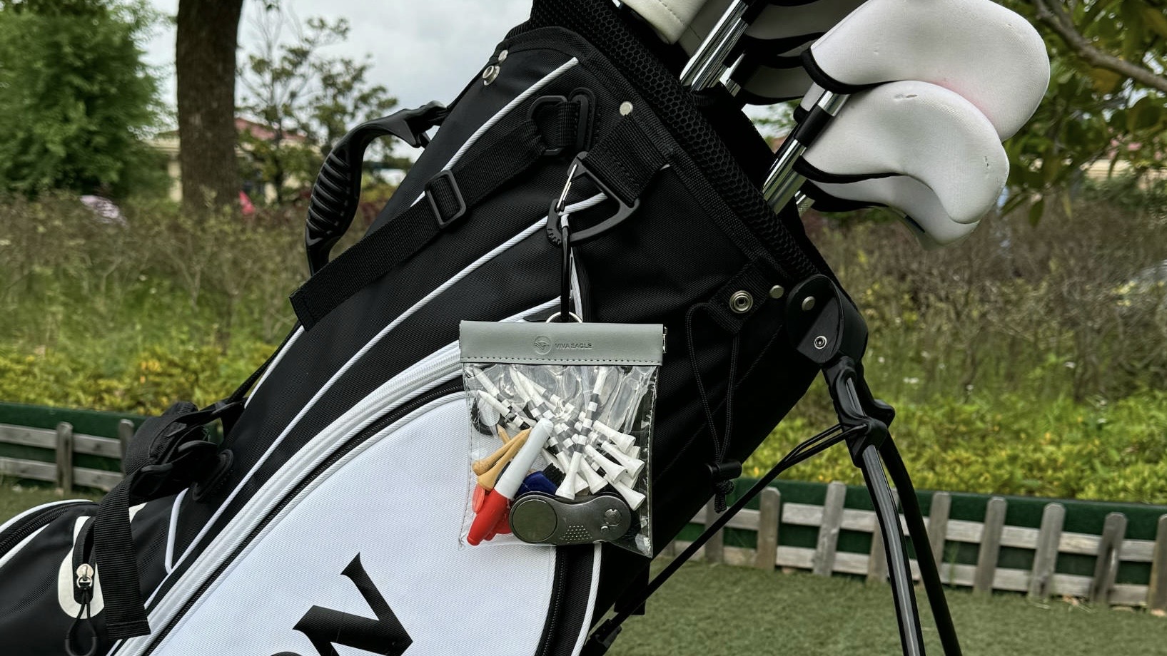 Amazon.com : Golf Tees Pouch Bag with Clip, Clear Transparent