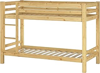 Erst-Holz Letto a Castello 90x200 per Bambini in Pino massello divisibile con doghe rigide 60.09-09