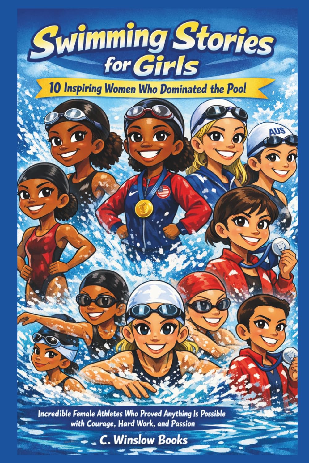 SWIMMING STORIES FOR GIRLS:10 Inspiring Women Who Dominated the Pool: Incredible Female Athletes Who Proved Anything Is Possible with Courage, Hard Work, and Passion (FOR GIRLS CHILD)