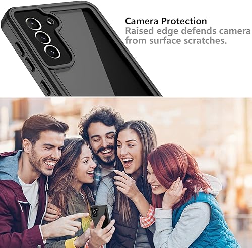 Miniatura 6 de Oterkin Funda para Samsung Galaxy S21, funda impermeable S21, con protector de pantalla integrado, a prueba de polvo, a prueba de golpes, 360, funda