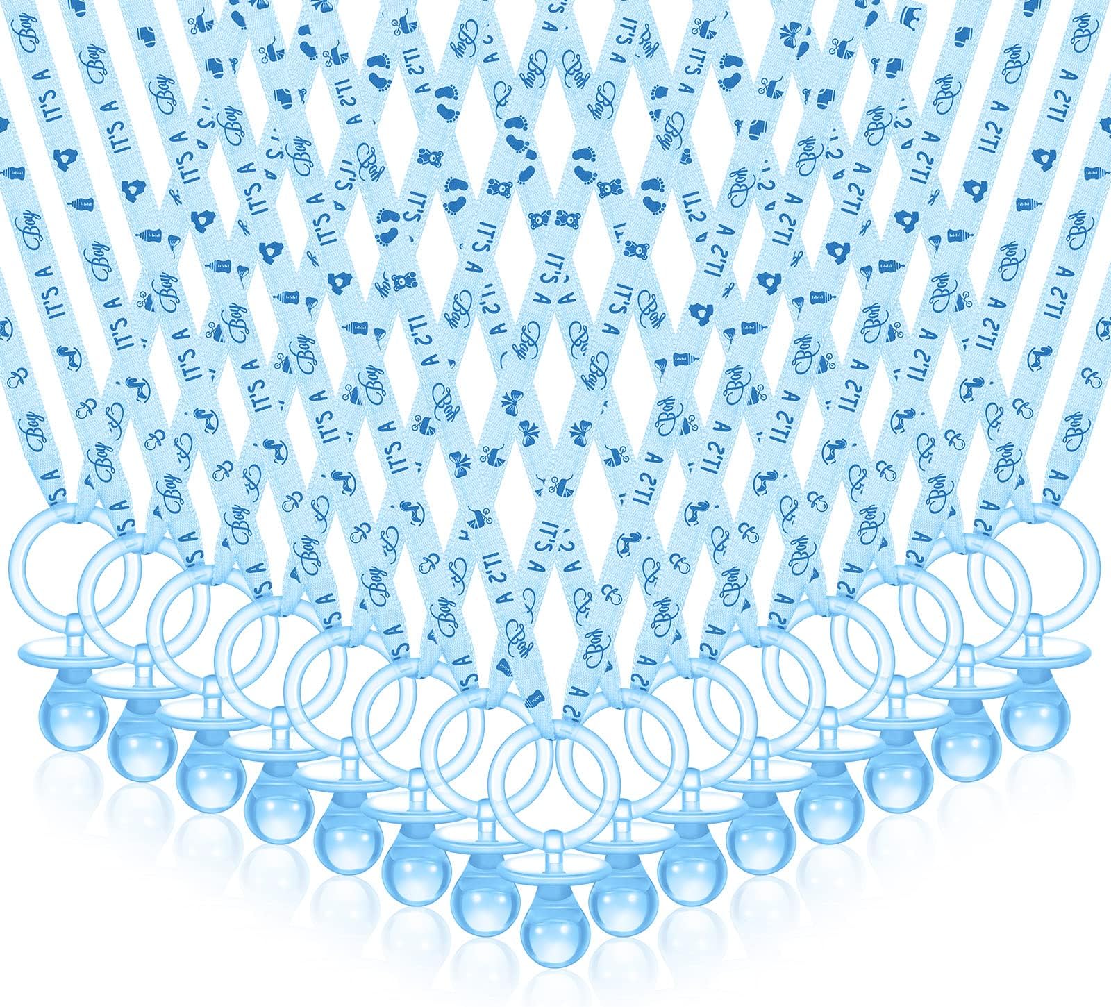 Chengu 100 Pieces Baby Shower Pacifiers Necklace Cute