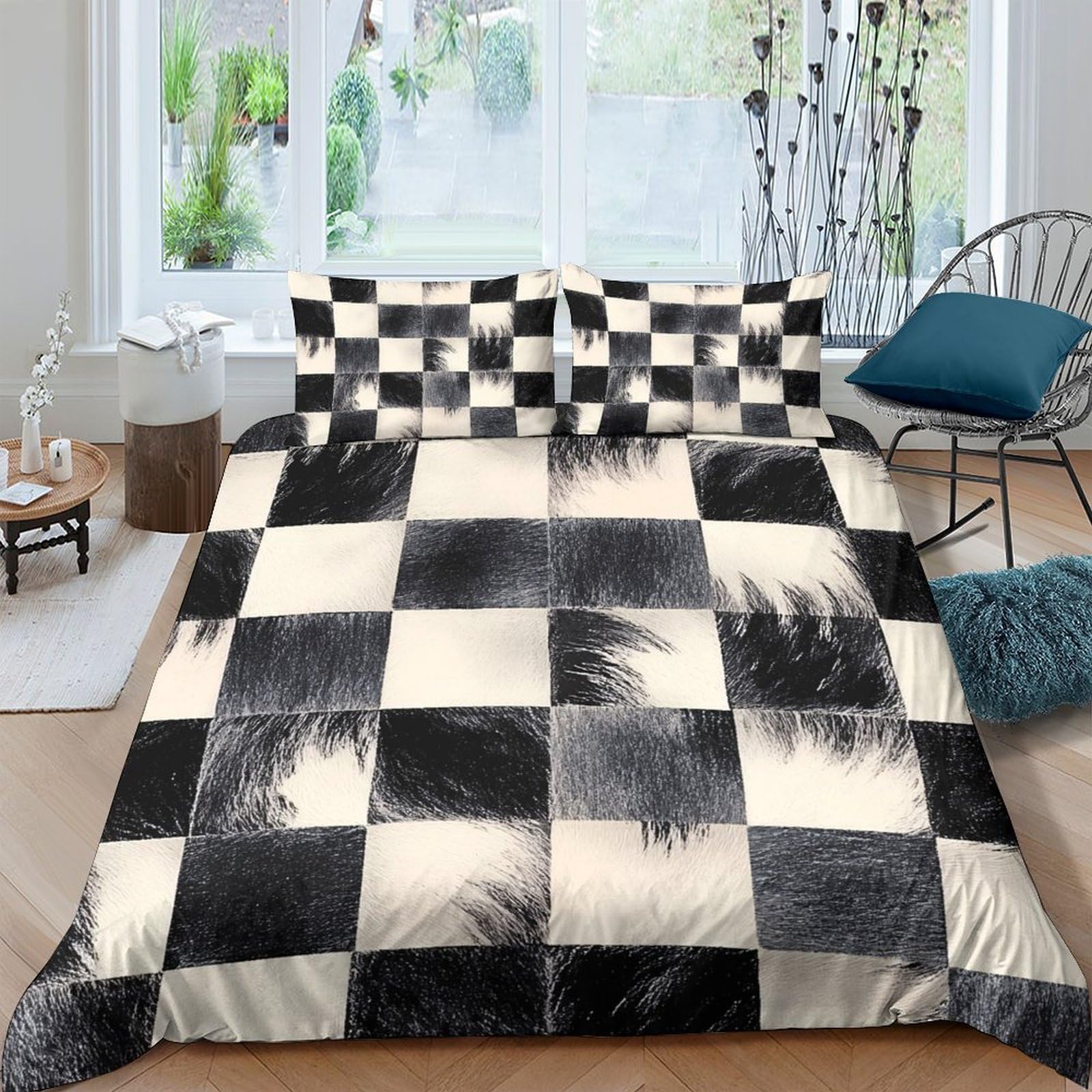 Parure de lit hypoallergénique housse de couette microfibre sans repassage