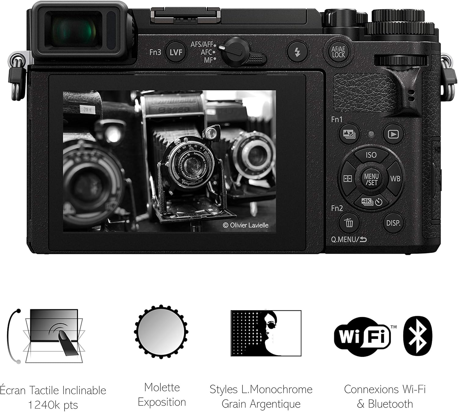 Panasonic Lumix GX9M | Fotocamera ibrida compatta + lente Lumix 12-60mm (sensore 4/3 20MP, doppio stab., mirino inclinabile, schermo inclinato. tact., AF DFD, Video 4K) Nero - Versione francese Panasonic Lumix GX9M | Fotocamera ibrida compatta + lente Lumix 12-60mm (sensore 4/3 20MP, doppio stab., mirino inclinabile, schermo inclinato. tact., AF DFD, Video 4K) Nero - Versione francese