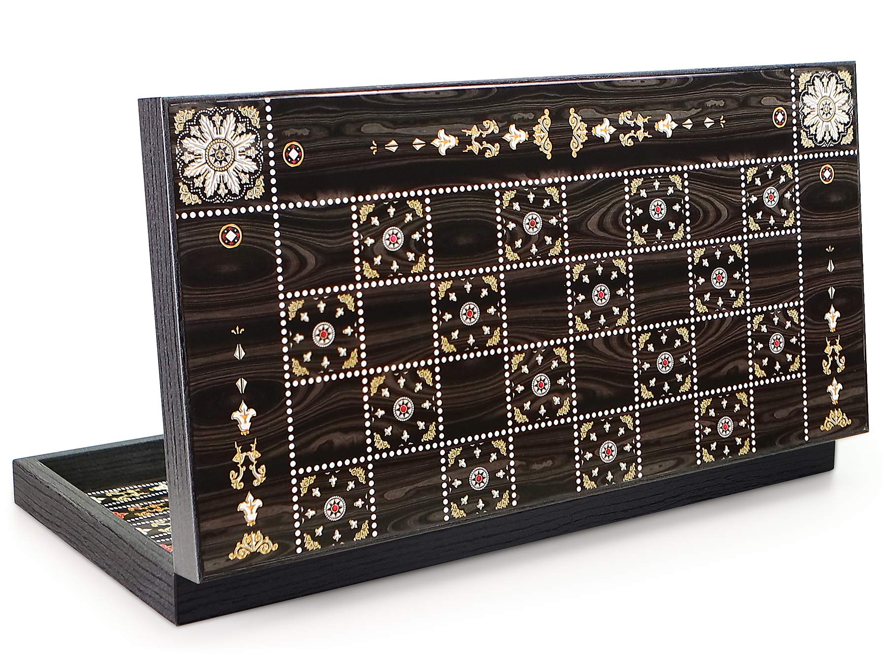 Backgammon Tavla DAMA XXL - Jeux de société - Aspect perle