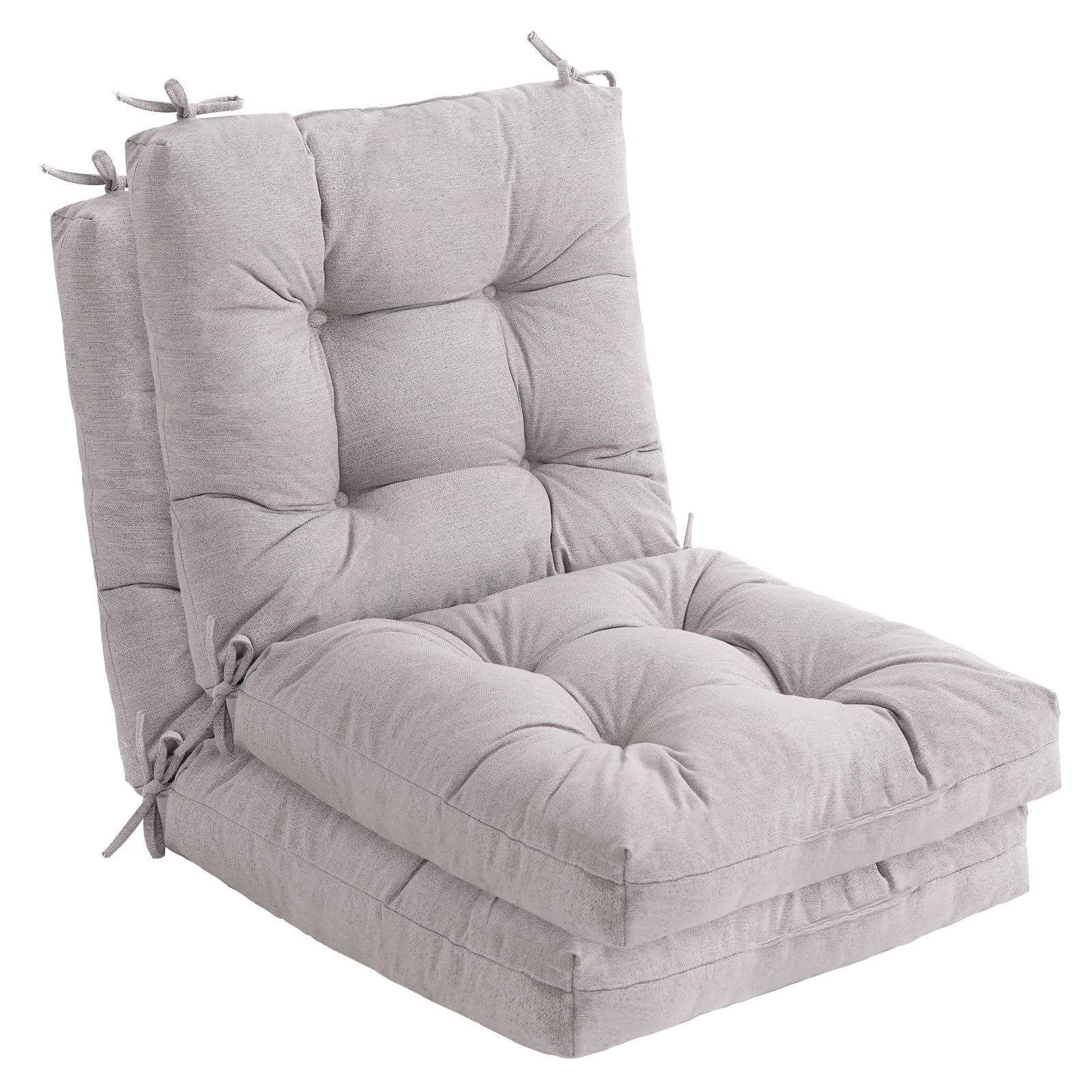 Tiita Outdooor Cushion, High Seat/Back Chair Cushion with Ties, Spring/Summer Seasonal