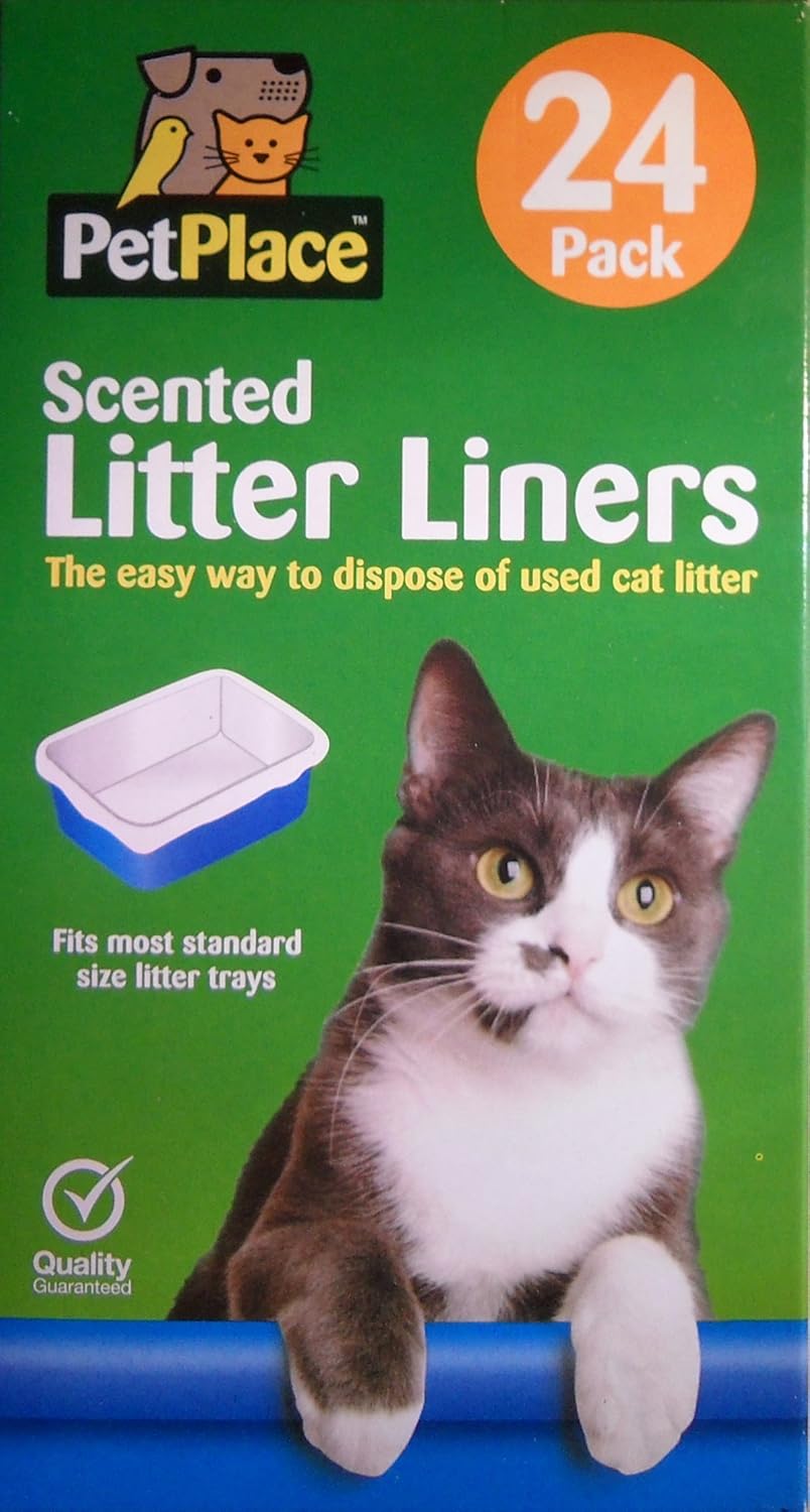 Cat Scented Litter Liners Pack of 24 Amazon.co.uk Pet Supplies