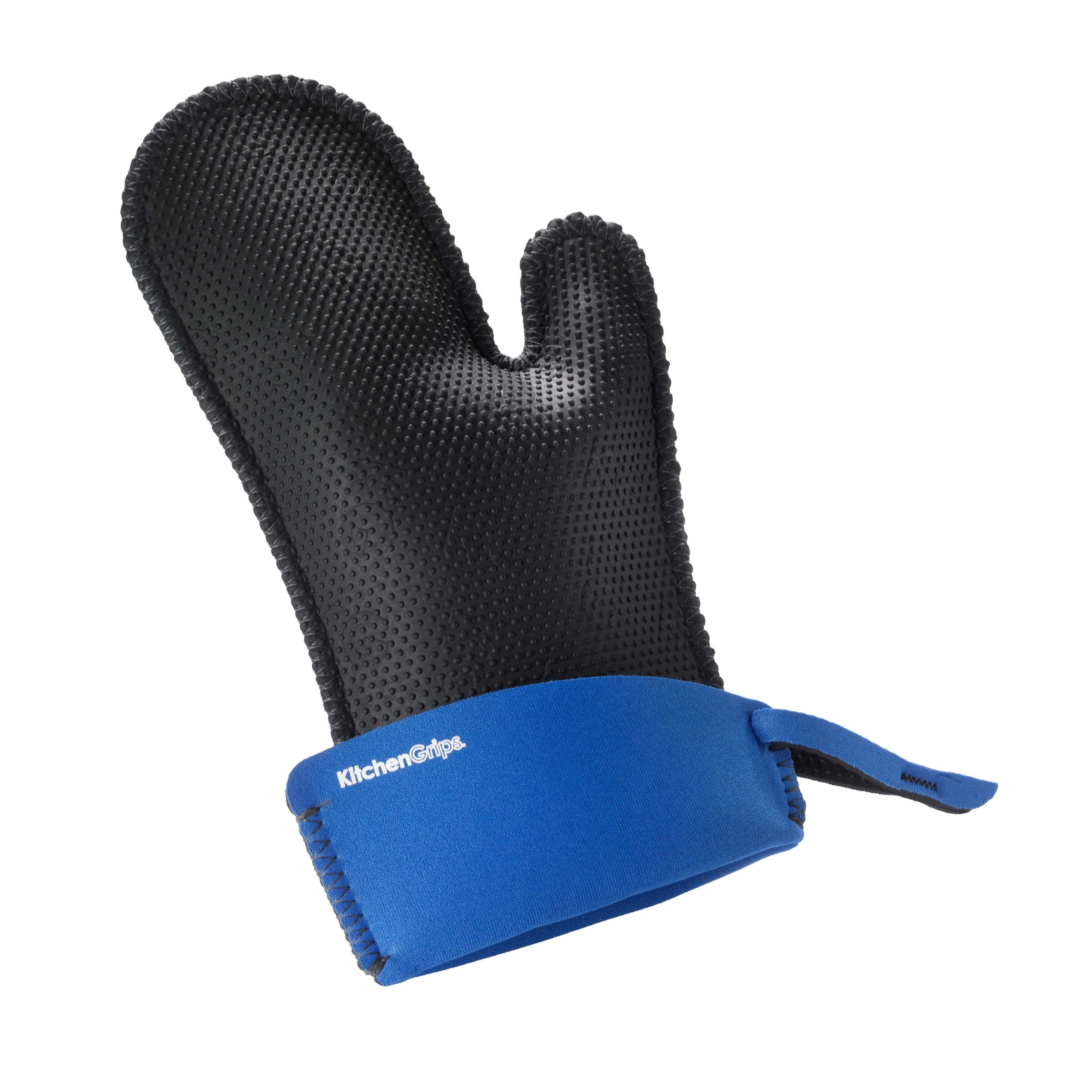 Kitchen Grips Chef's Mitt, Small, Blueberry/Black
