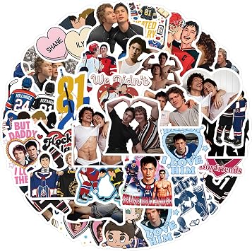 60PCS Heated Rivalry Stickers TV Series Decals for Laptop,Phone Case,Helmet,Water Bottle,Travel Case, Guitar,Waterproof PVC Movie Stickers for Tenns and Adults