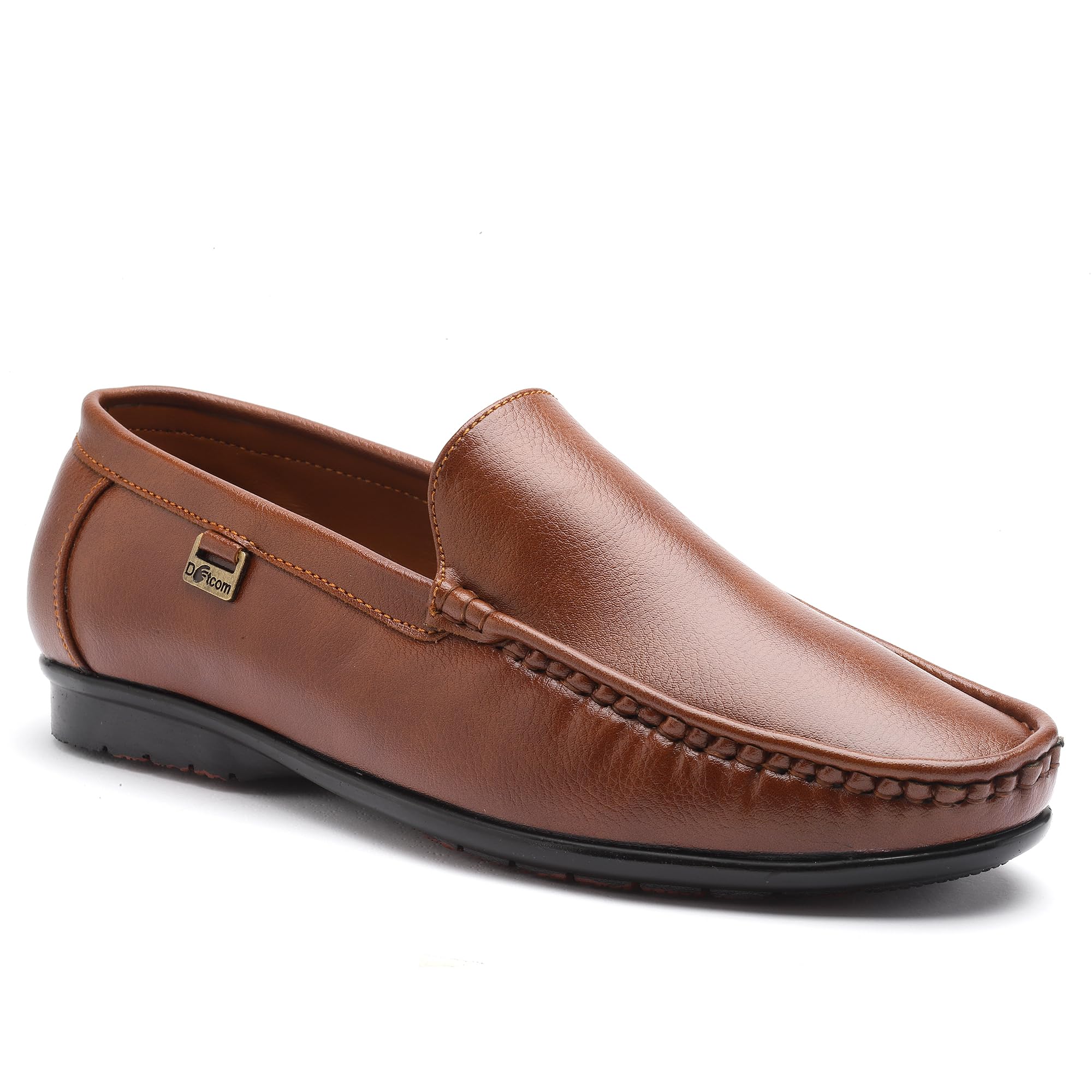 action DRIVE-103 Lightweight Comfortable Synthetic Leather Loafers for Men TAN-picture-41