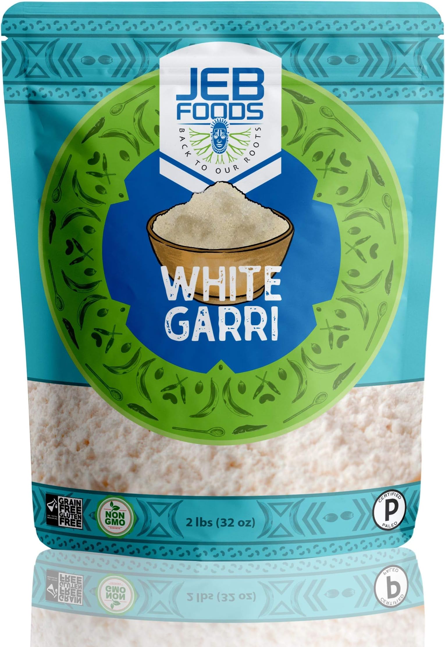 White Gari/Garri, 4lbs bag West Africa super premium, fine quality, gluten free (White Garri 4lbs)