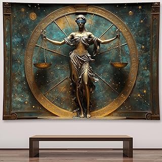 Liuzhouzai Vintage Zodiac Libra Tapestry Wall Hanging Astrology Home Dec...