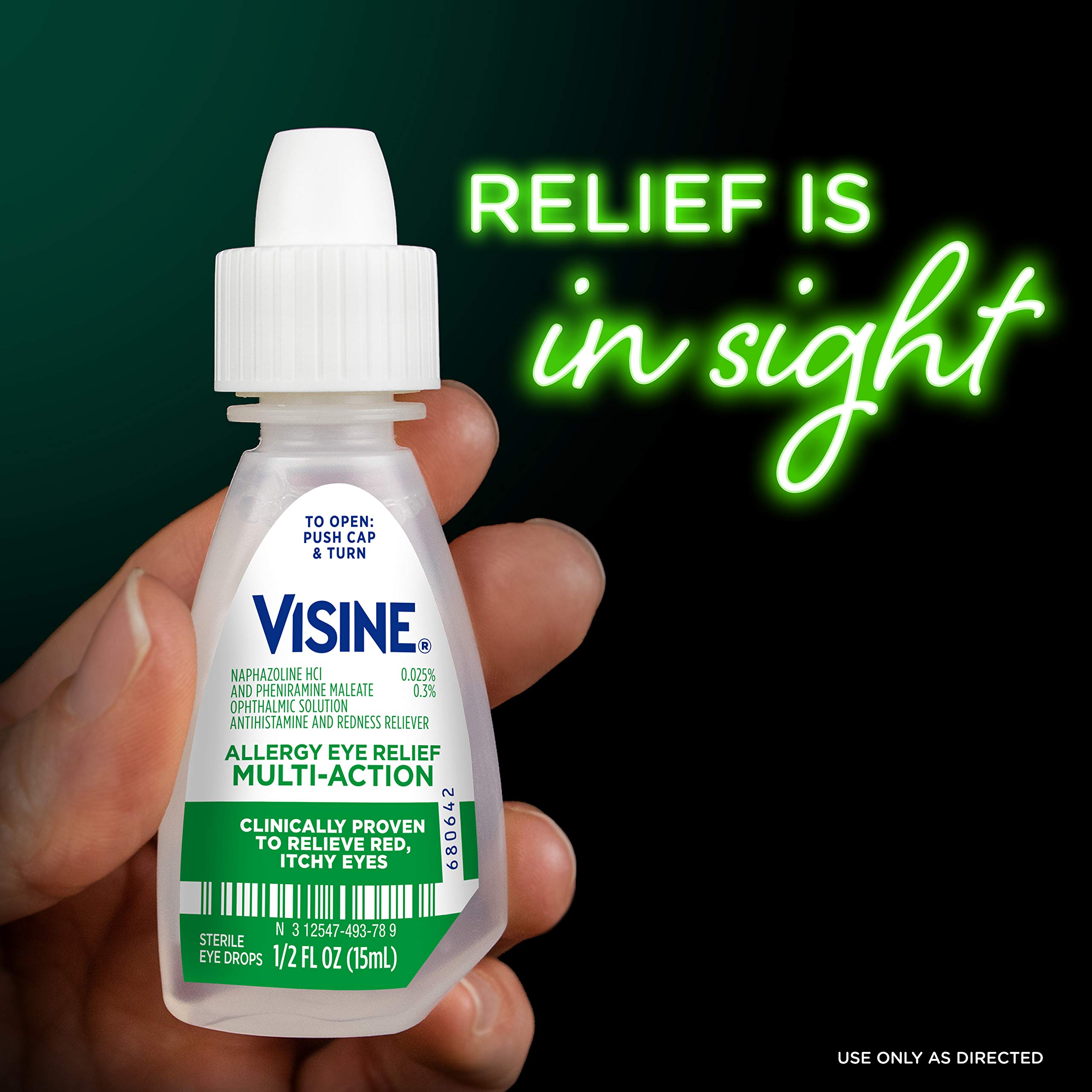 Visine Allergy Eye Relief MultiAction Antihistamine & Redness Relief