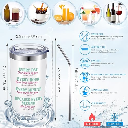 Miniatura 5 de Hoolerry 3 piezas de regalos cristianos para mujeres, regalos de cumpleaños religiosos para mujeres, regalos espirituales para mujeres, regalos del