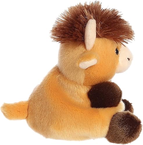 Miniatura 3 de Aurora Adorable Palm Pals Hubert Highland Cow - Animal de peluche, juego de bolsillo, diversión coleccionable, marrón, 5 pulgadas
