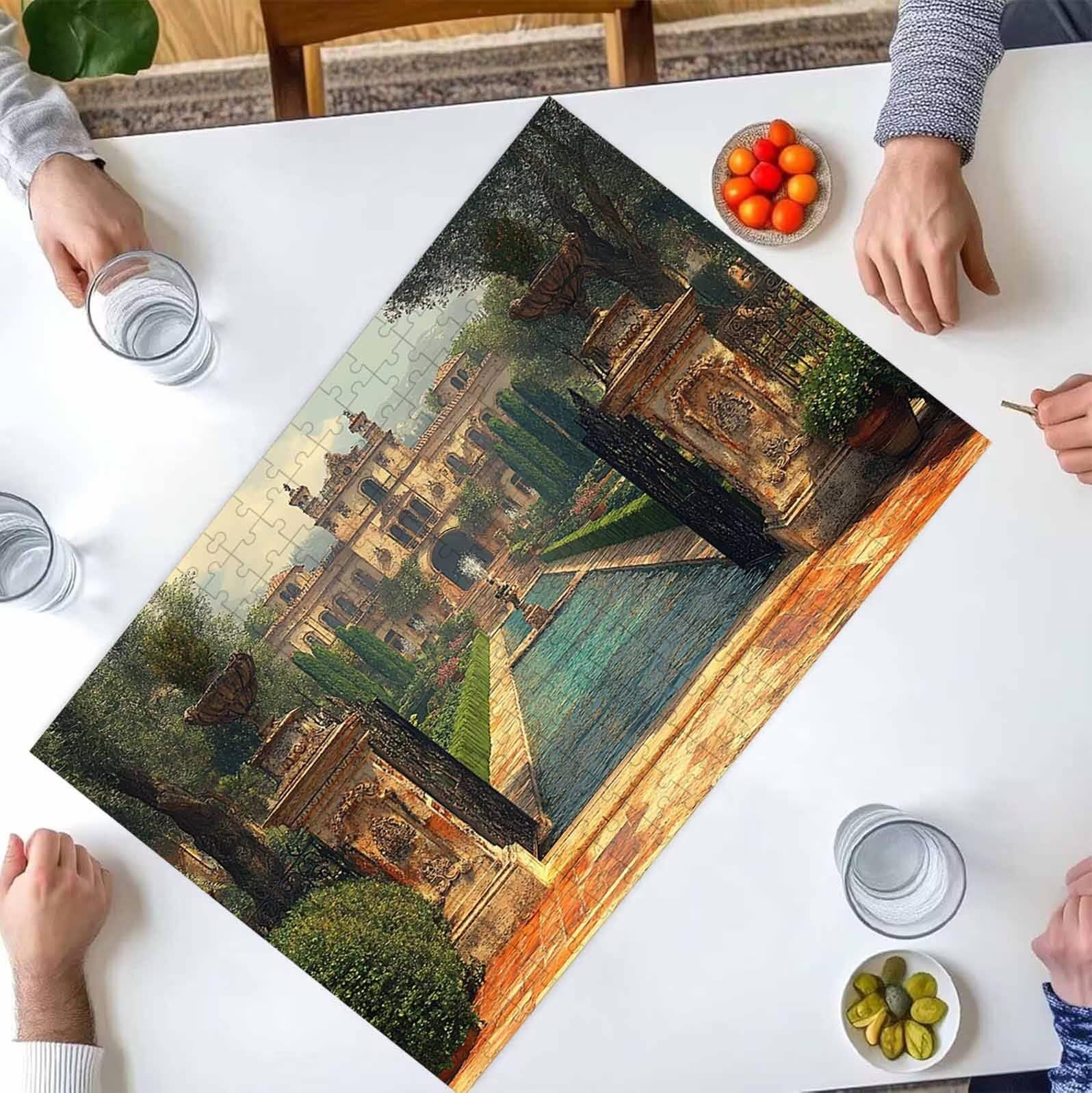 2000 Pezzi di Puzzle, nero architettura 2000 Pezzi di Puzzle per Adulti, Regalo Anniversario, Regalo Natale, Decorazione Della Casa, Prevenzione Della Degenerazione Cerebrale Negli Anziani PjY986 Q-B