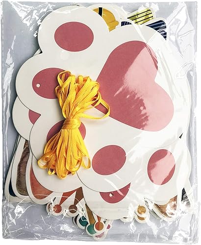 Miniatura 4 de TSJ Cartel de cumpleaños de gato, pancarta de fiesta de cara de gato, decoración de banderines de fiesta temática de gatito para recuerdos de fiesta