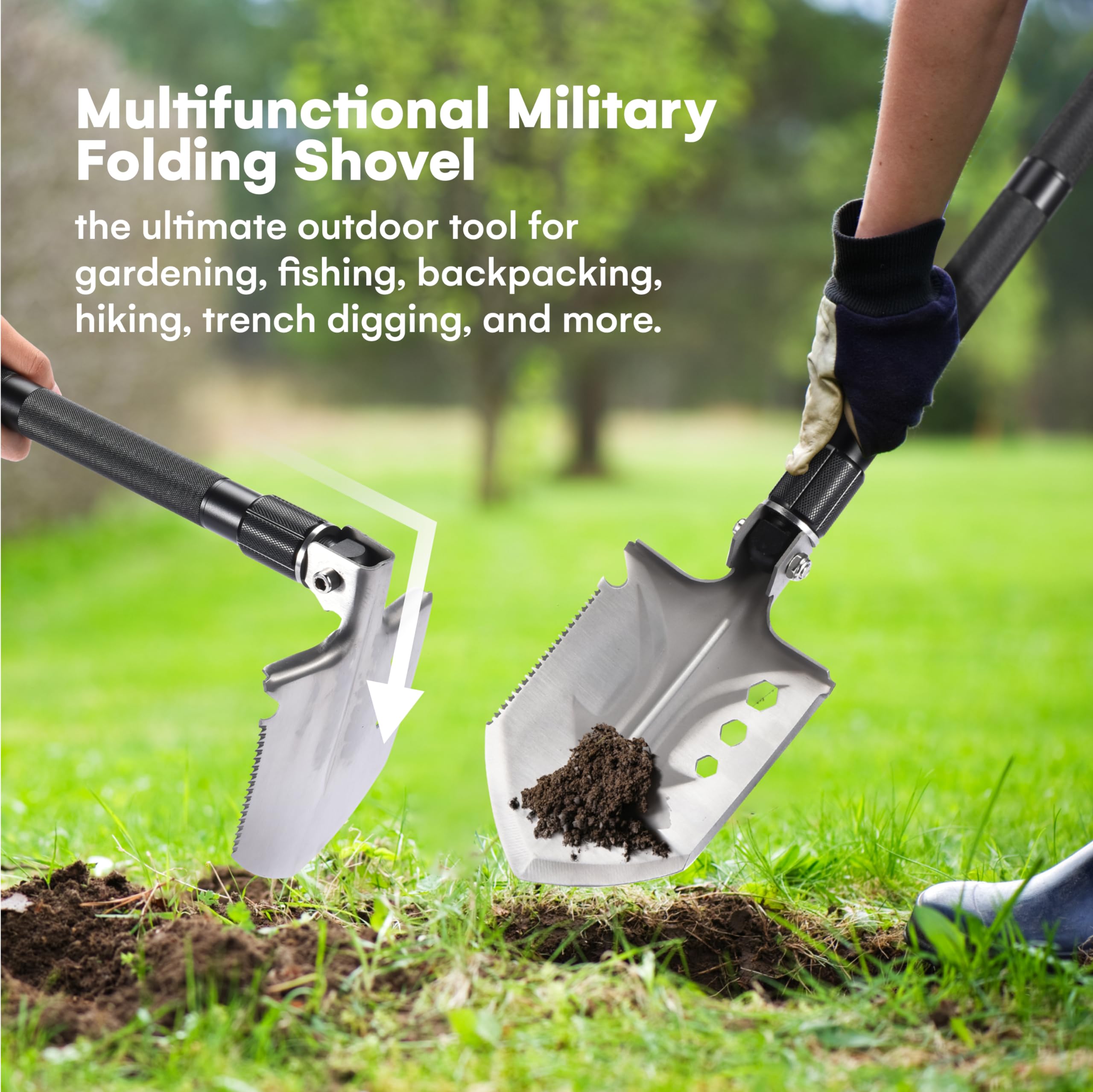 Amazon | Grippi Ring サバイバルショベル マルチツール - 高さ2インチ