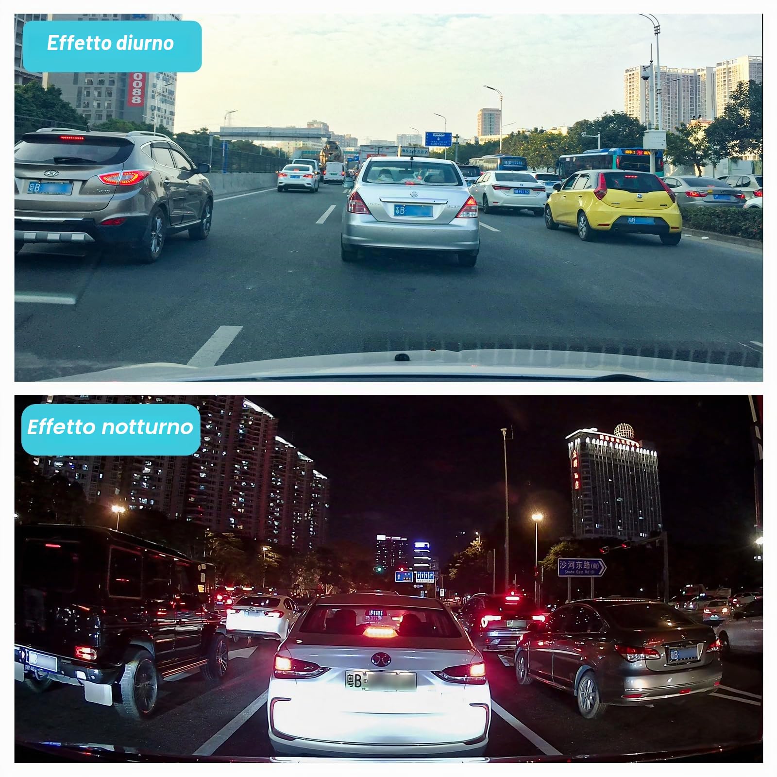 Podazz Telecamera per Auto da Full HD 1080P Grandangolare Posteriore impermeabile Telecamera con Sistema di Monitoraggio Inverso