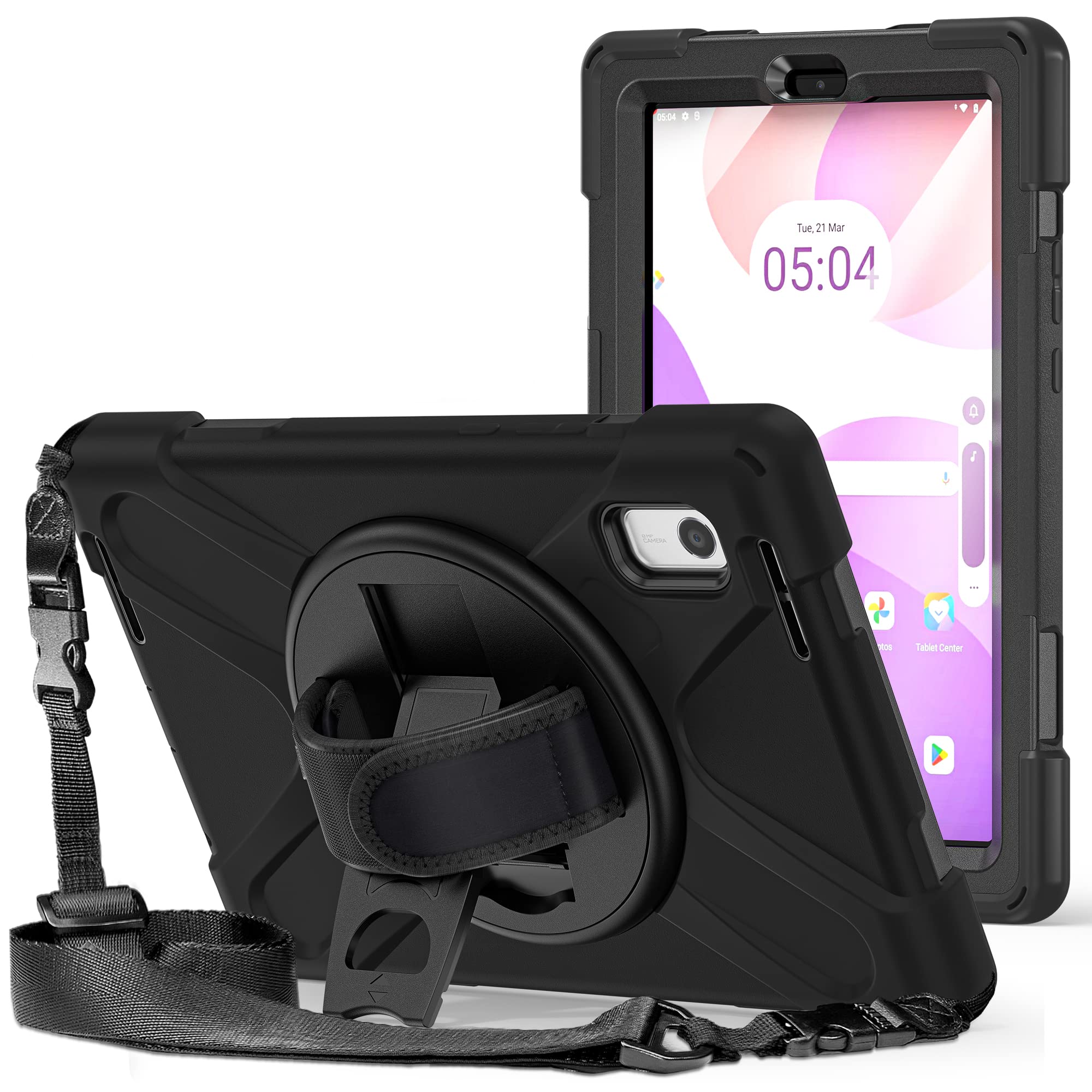 Capa para tablet Lenovo Tab M9 TB-310FU 2023 EVA à prova de choque com suporte (preto