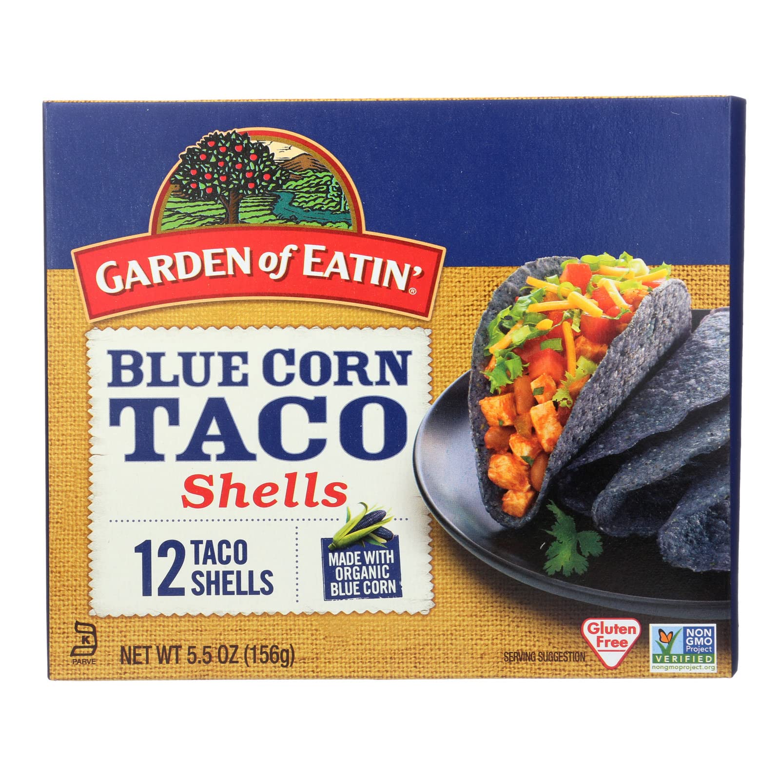 Garden of Eatin'® Taco Shells Blue, 5.5 Ounce Boxes (Pack of 12) ( Value Bulk Multi-pack)