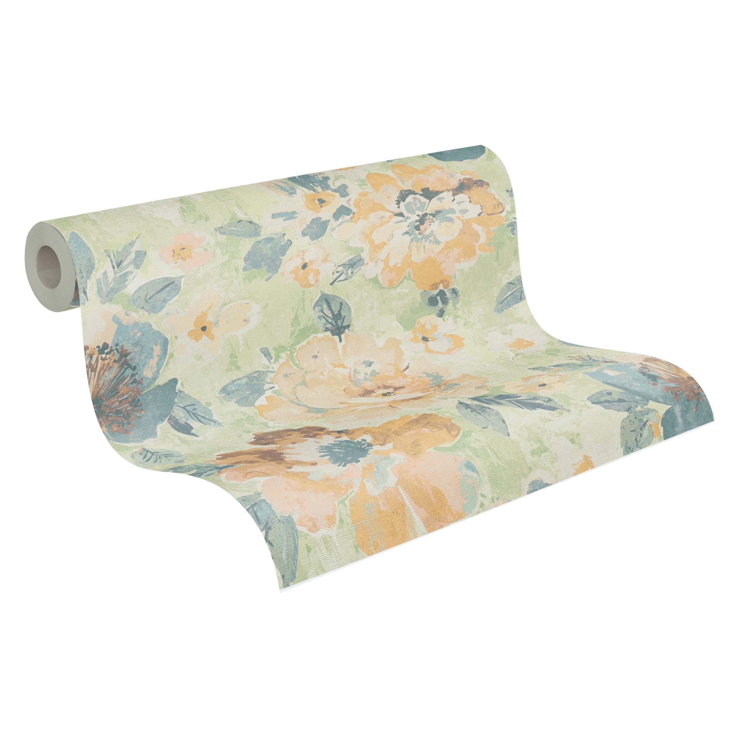 Papier peint fleuri multicolore vintage A.S. Création 396073 - 10m x 0,53m