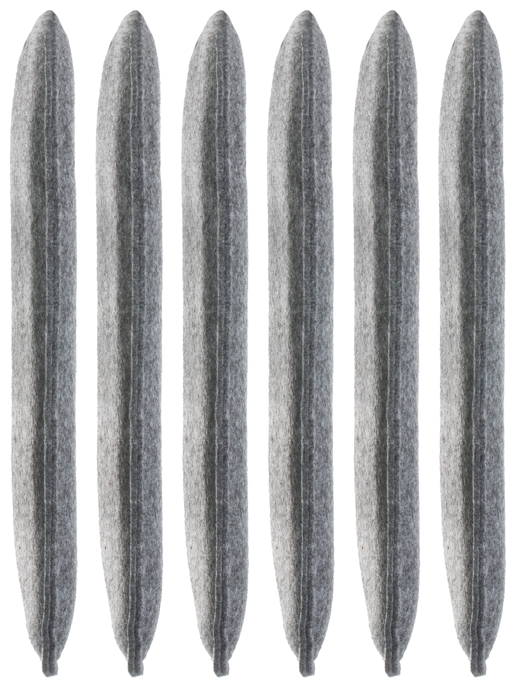 Brandsseller 6er Set Sitzkissen aus Filz 35x35x2 cm – Robuste Stuhlauflagen für innen und außen, eckiges Sitzpolster, strapazierfähiges Kissen für Stühle - Dunkelgrau