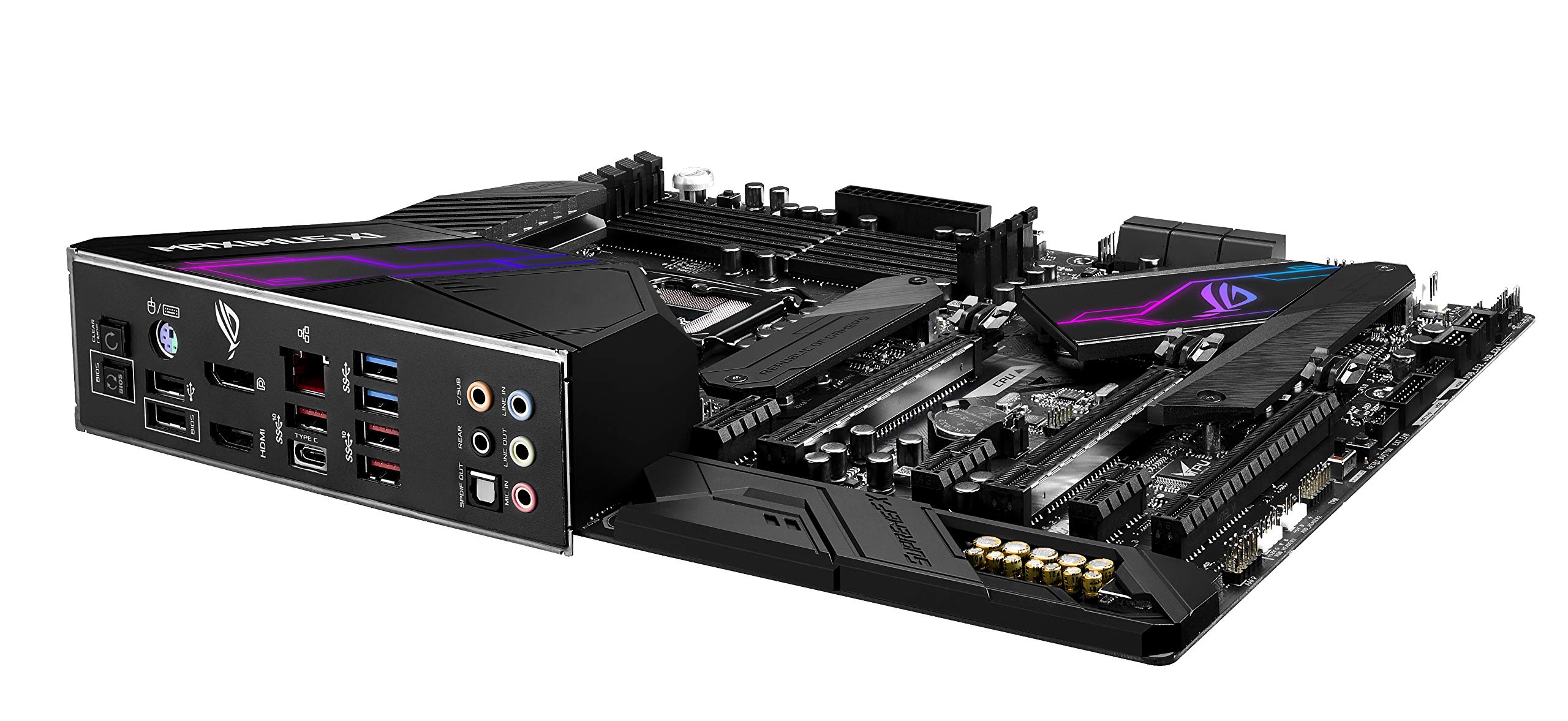 Asus ROG Maximus XI Hero Gaming Mainboard Sockel 1151 (ATX, Intel Z390, Coffeelake, 4X DDR4-Speicher, USB 3.0, M.2 Schnittstelle)
