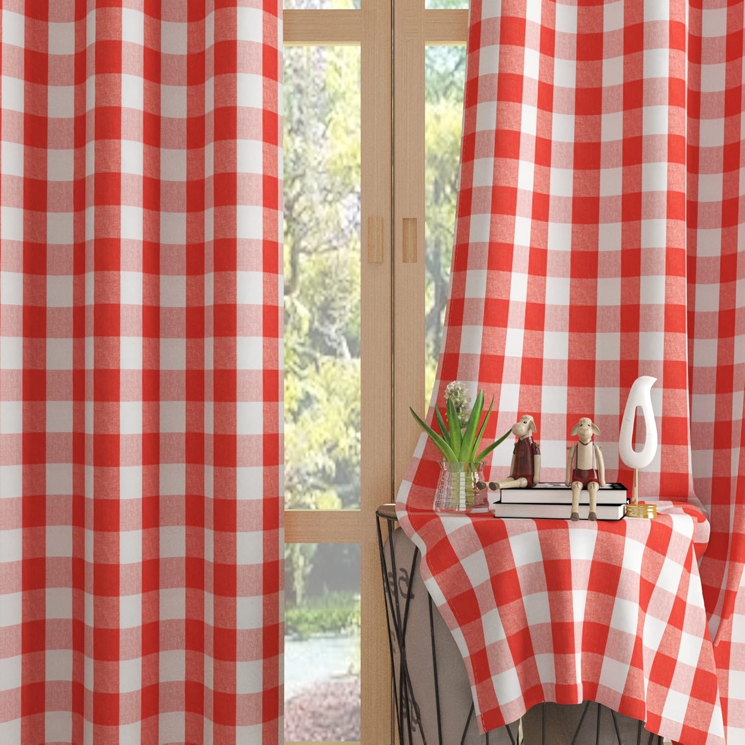 Curtains for Windows Buffalo Check Plaid Gingham Pattern