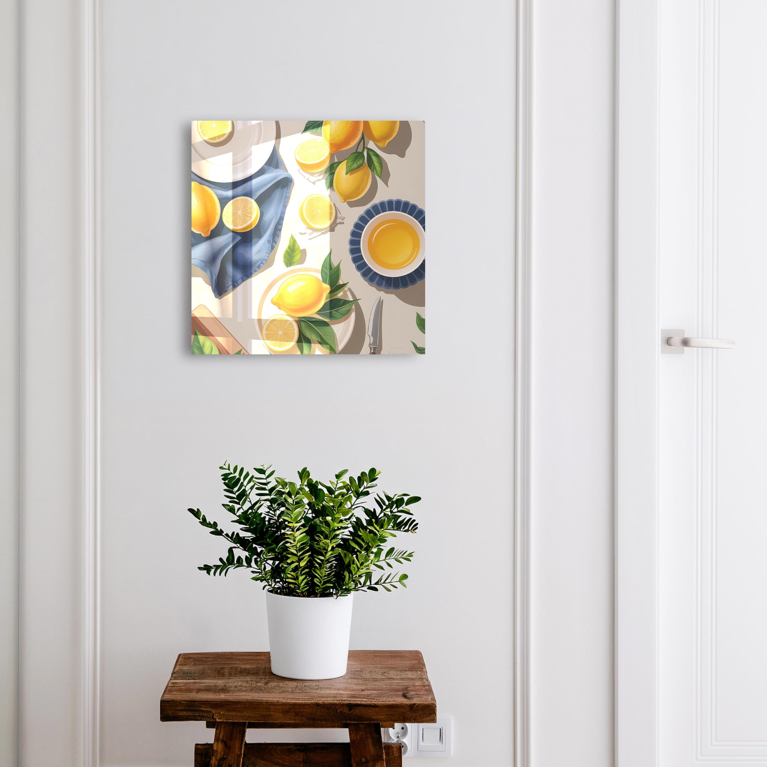 Tulup Armario para Llaves 30x30 cm | Negros | Derecha | Montaje en Pared | Mesa de limones | Organizador | Kit de Montaje Incluido | 50 Ganchos | de Metal | Frente Decorativo de Cristal