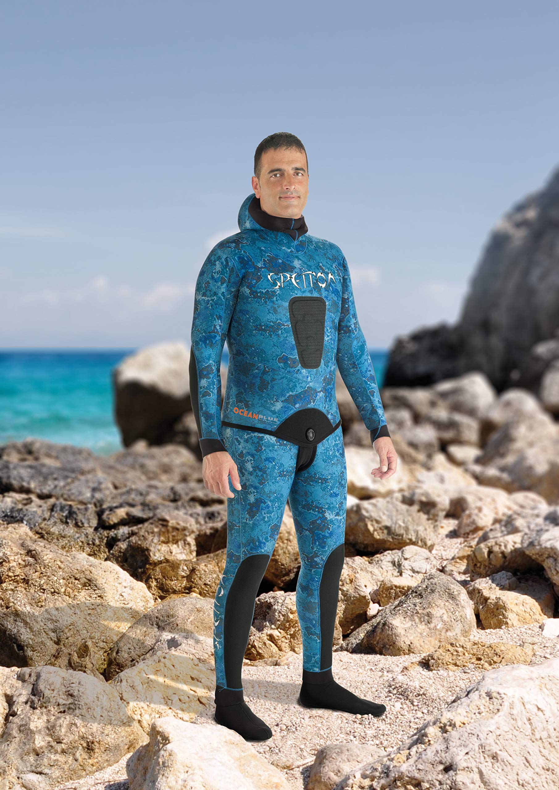 SpettonOcean Blue 1.5mm Wetsuit | Spearfishing Wetsuit | Freediving Wetsuit (Small)