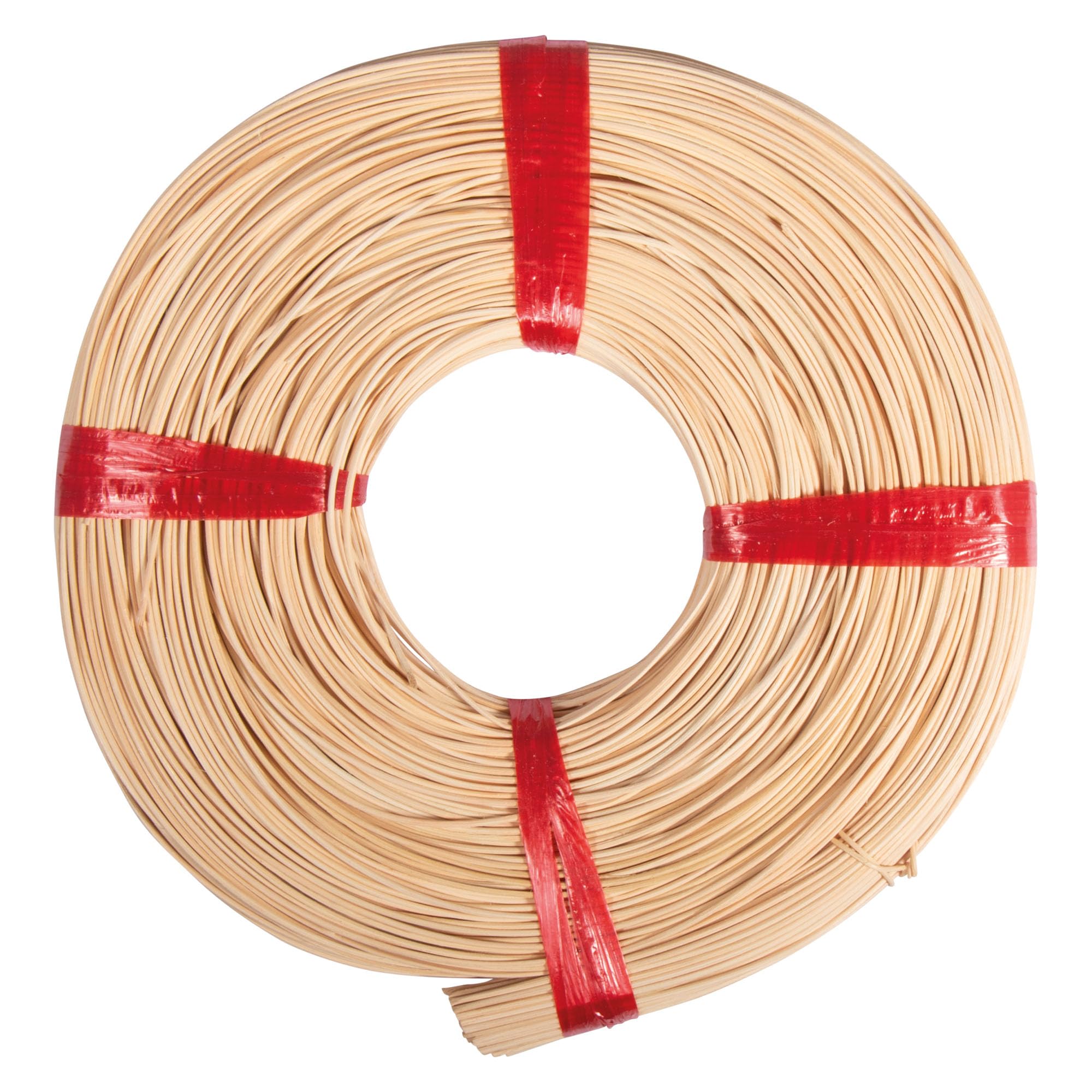 Rayher Natural-Coloured Rattan Round Reed For Basket Making And Weaving, Coil Of Reeds 1Lb, Diameter 1.8Mm, Round, Natural, 30X30x4cm, 6503700