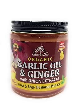 ESSENTIAL PALACE Organic Garlic oil & Ginger with Onion extracts grow & edge treament pomade 4 onces pack of 1, Pink