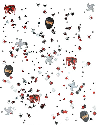 Miniatura 2 de Amscan Ninja Value Confeti, 1 paquete, recuerdo de fiesta