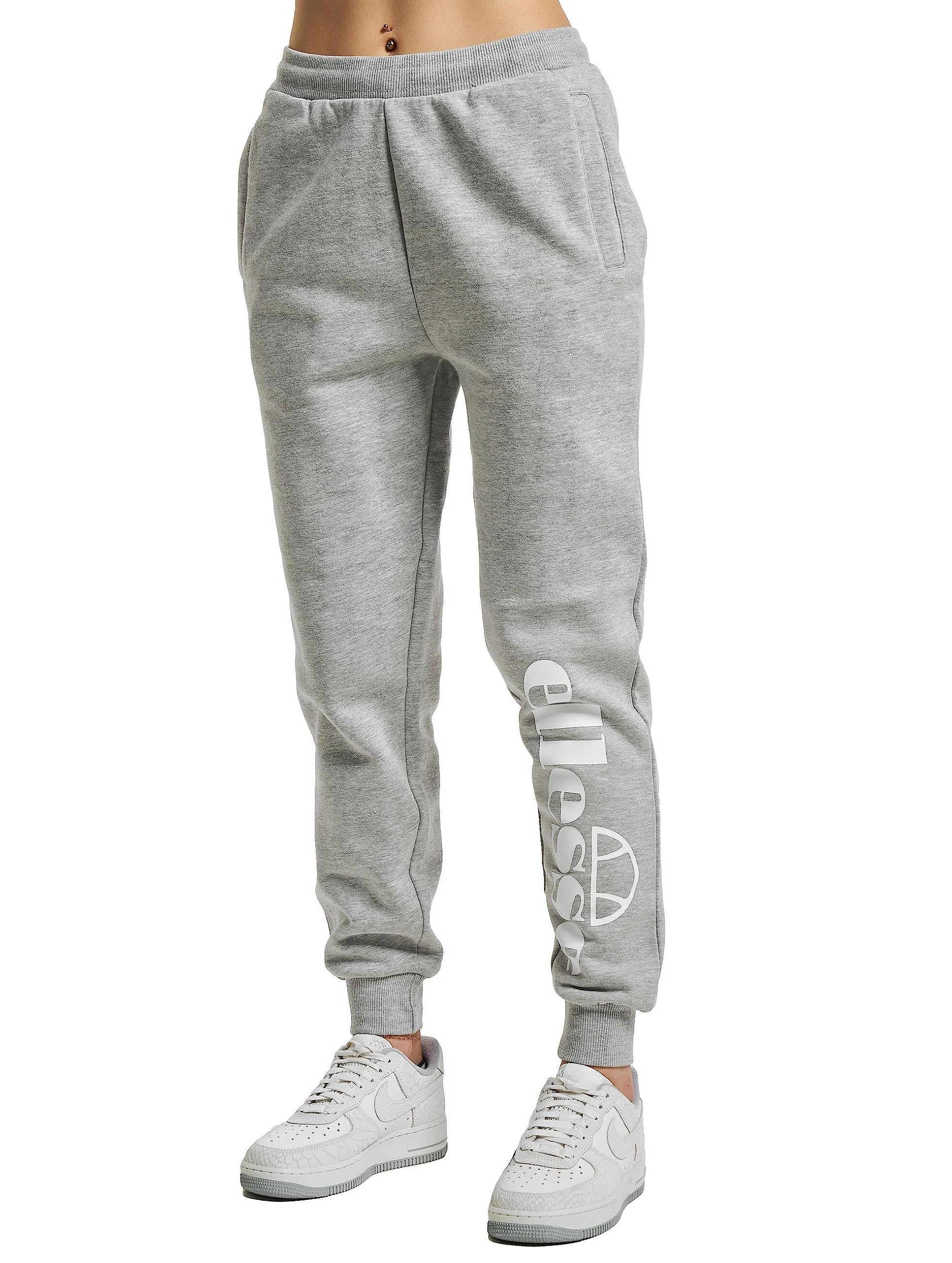 ellesse Womens Marana Jog Sweatpants, Grey Marl, 10 EU