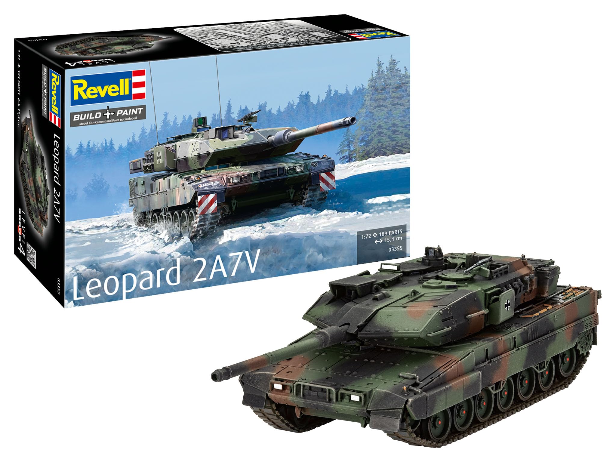 Amazon | ドイツレベル 1/72 ドイツ レオパルド2 A7V プラモデル 03355