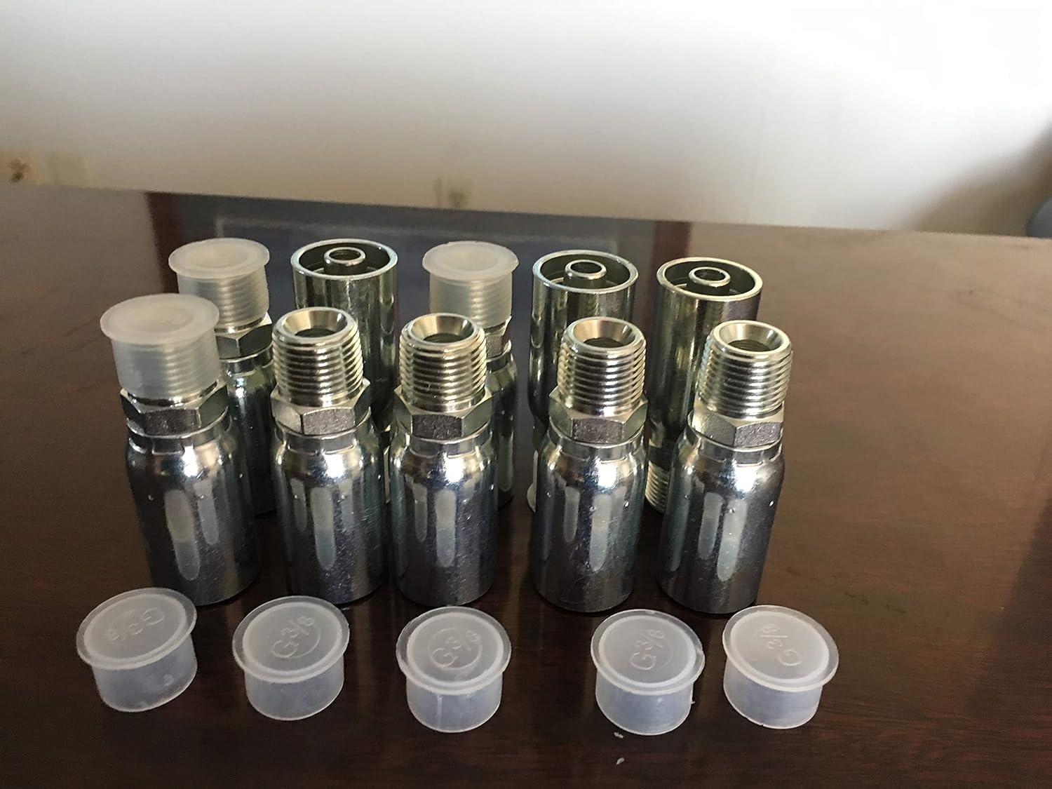 MP-08-08, 10 PK, 1/2 Hose x 1/2 NPT Male Pipe Hydraulic Hose Fittings HY 8U108