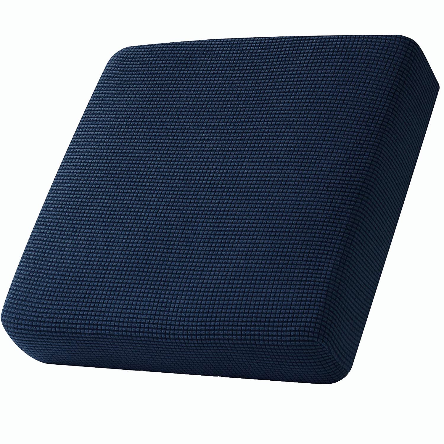 Sofa Cushion Covers Customization Tailor Made Sofa Seat Cushion Slipcovers Stretch Polar Fleece Sofacushion Backrest Cover Replacement (Navy blue,Large)