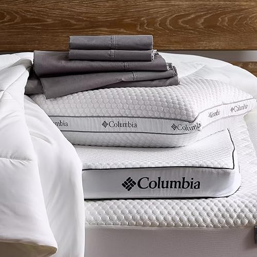 Miniatura 4 de Almohada Columbia Comfort Ice Fiber Side Sleeper Down Alternative con relleno de fibra de poliéster, funda transpirable y de doble cara de soporte
