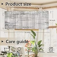 Vista 400 de Cenefas de cocina modernas con patrón de cobre marrón dorado para ventanas, cenefas opacas abstractas de marcas de arañazos y cortinas opacas