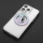 Encased Magnetic Phone Grip Holder (Compatible with MagSafe) Iridescent Sparkle Silicone Finger Loop Ring for iPhone (Gradient Bloom)