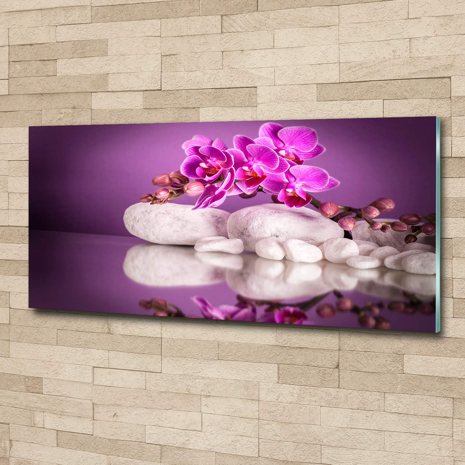 Tableaux sur verre - Pour la salle de bains