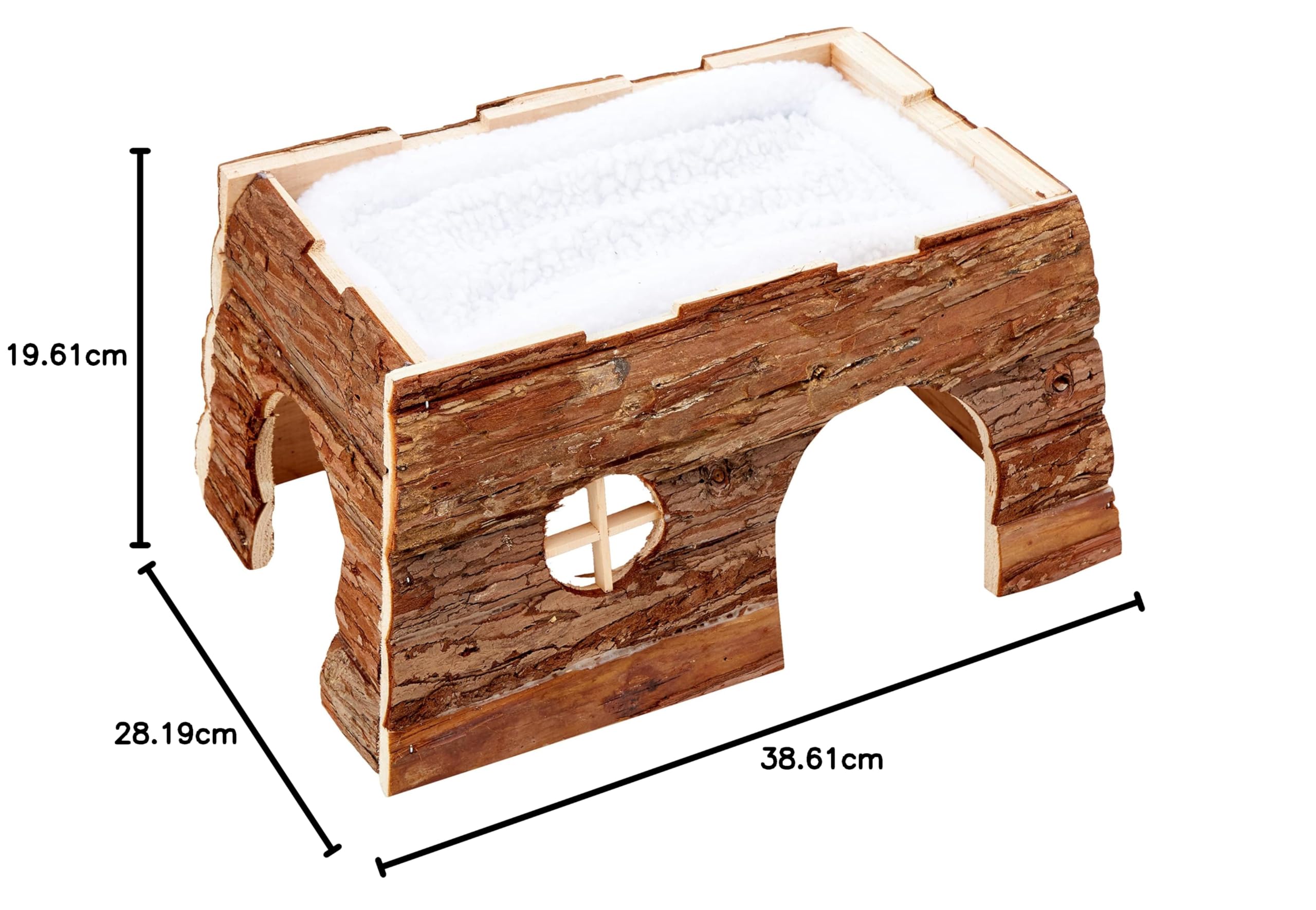 Trixie 6208 Natural Living Haus Tilde, z łóżkiem, 39 × 22 × 29 cm