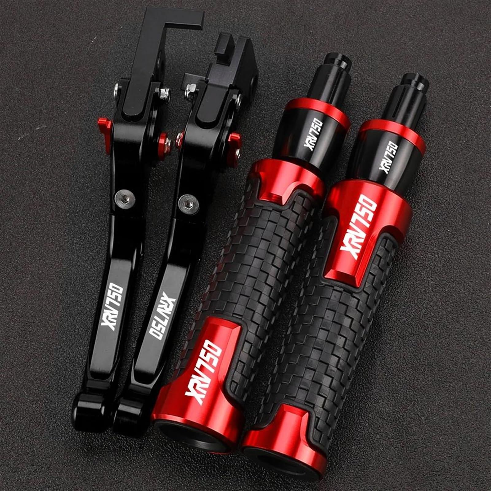 Palancas de embrague freno Honda XRV750 Africa Twin 1990-2003 manillar moto rojo negro